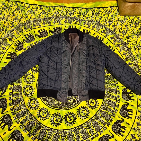 Navy Flight Bomber Jacket Authentic Real Navy military mens - Picture 7 of 9